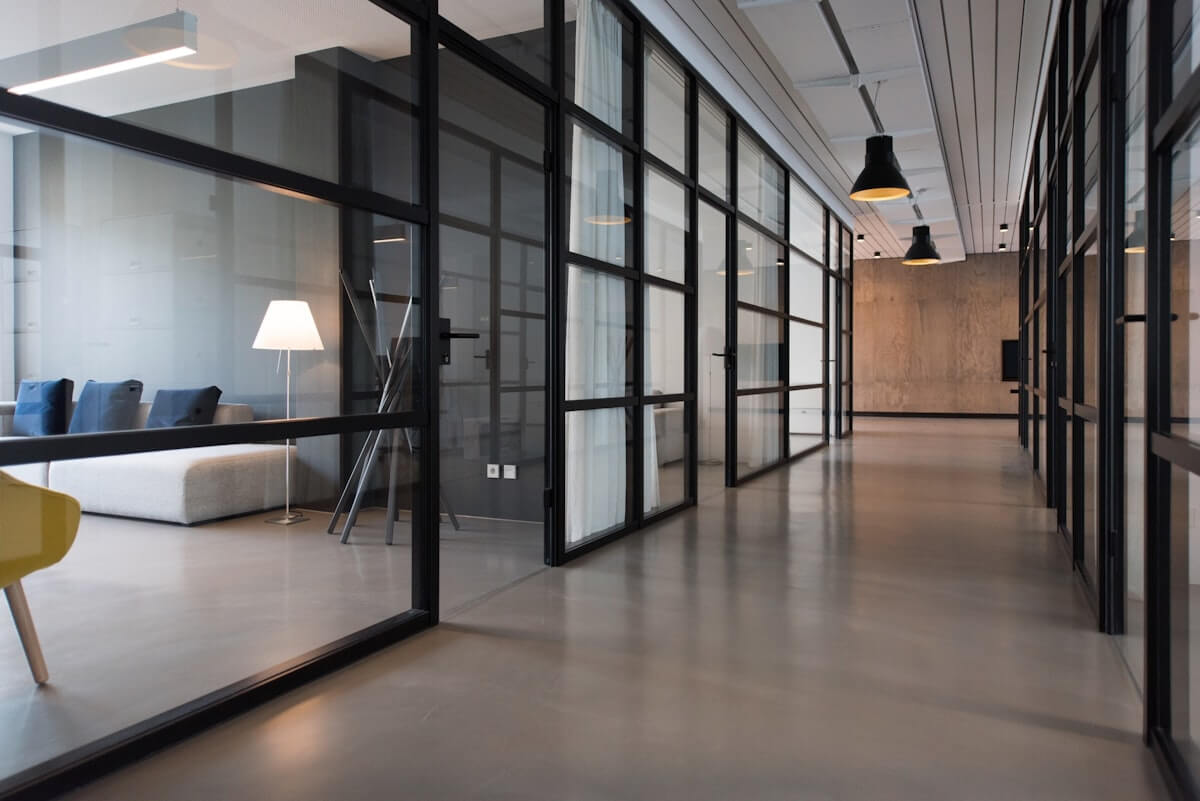 Indoor office environment for internet application development team