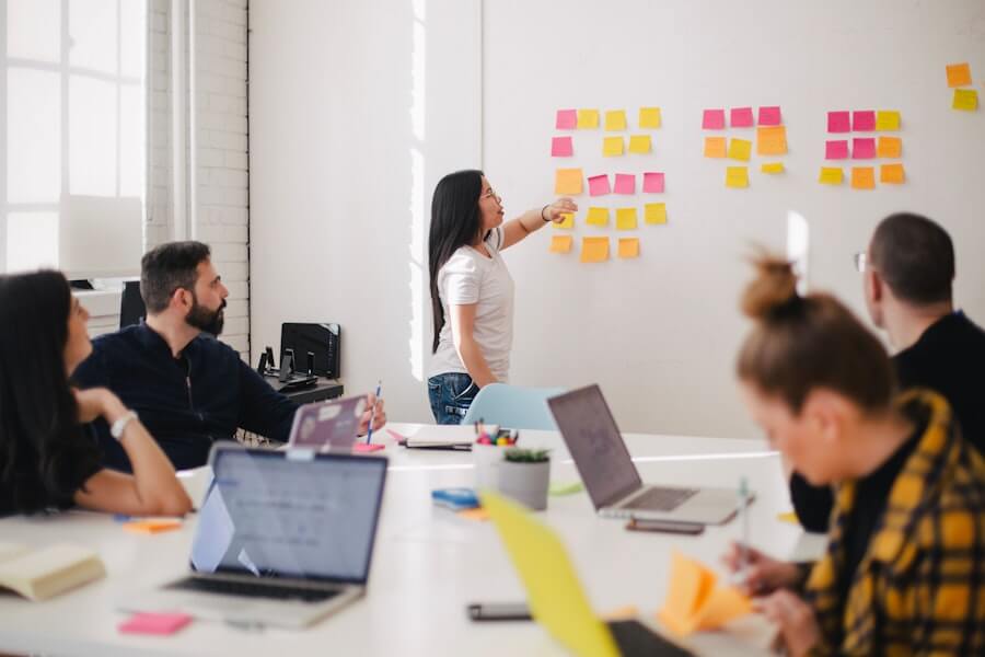 Team dashboard and business analytics software interface